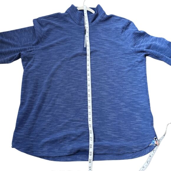 Robert Graham Men's Speilberg 1/4 Zip Classic Fit Pullover Sweater Blue Sz Large - Picture 9 of 10
